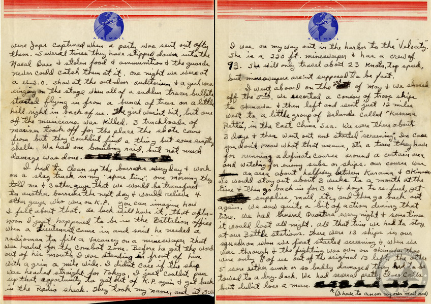 Harris, James A. - WWII Letter