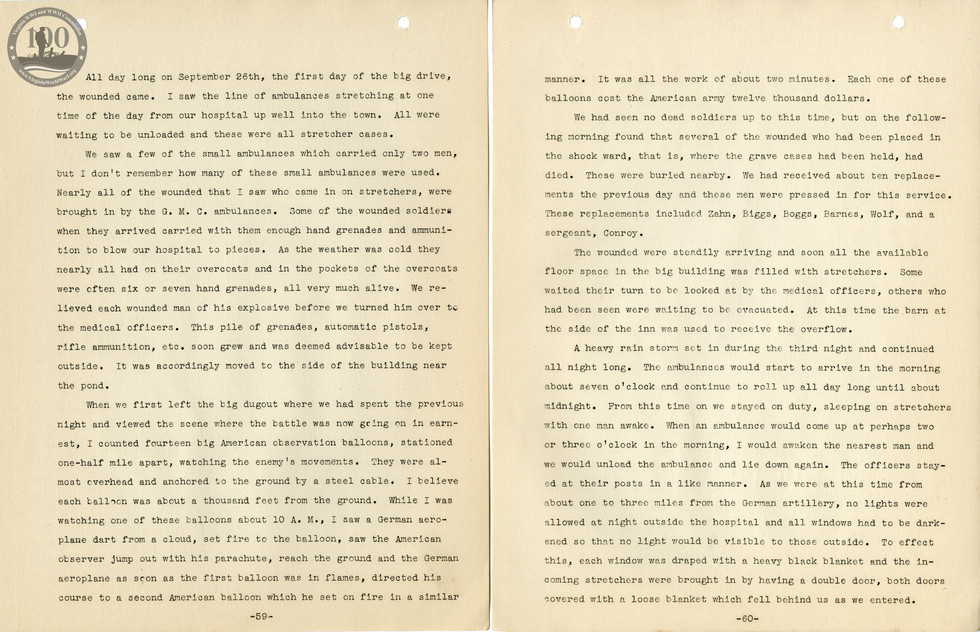 318th Field Hospital History - Pages 059-060
