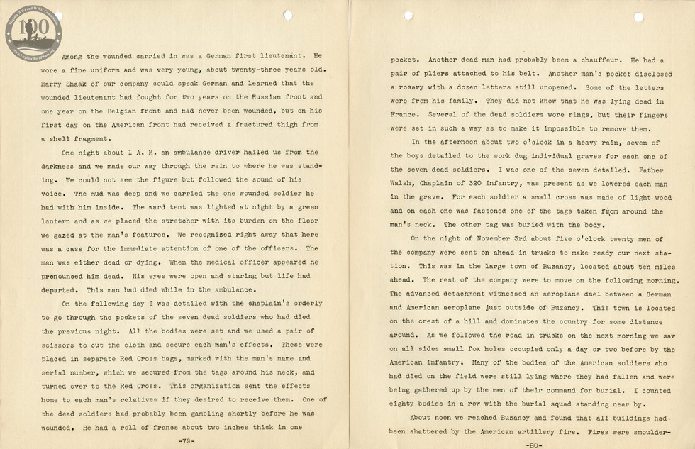 318th Field Hospital History - Pages 079-080