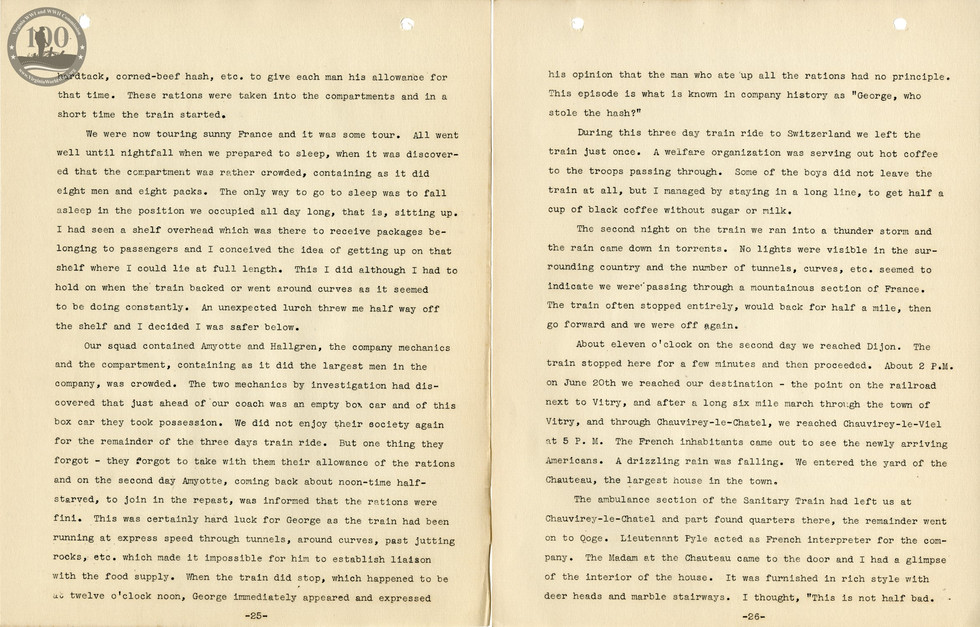 318th Field Hospital History - Pages 025-026