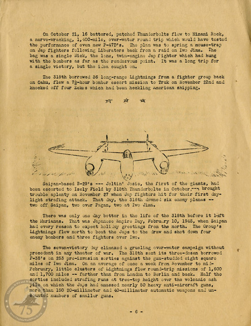 Highlights from "The History of the 318th Fighter Group" - Page 06