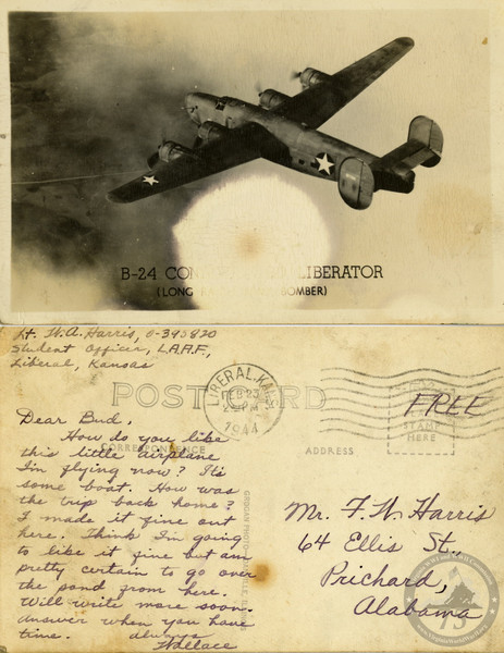 Harris, Wallace A. - WWII Postcard