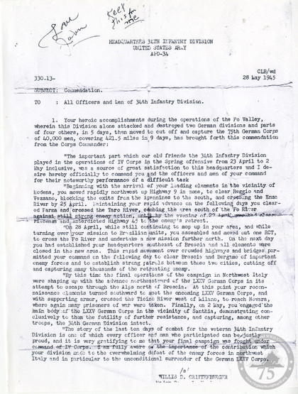 Eakin, John C. - WWII Document