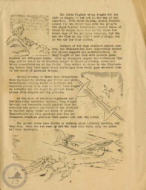 Highlights from "The History of the 318th Fighter Group" - Page 04